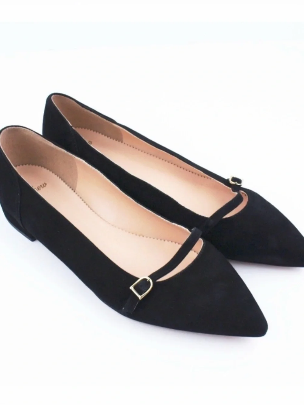 J. Crew Gwen Mary Jane Black Suede Ballet Flats Shoes Sz 9.5 Women’s